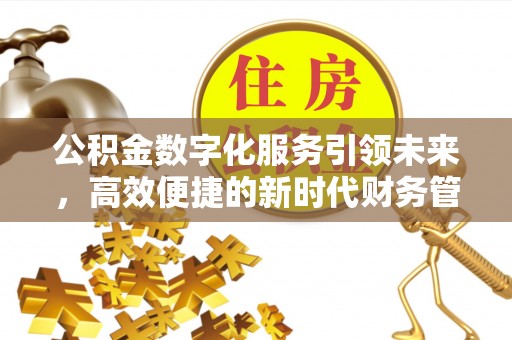 淄川公积金数字化服务引领未来，高效便捷的新时代财务管理