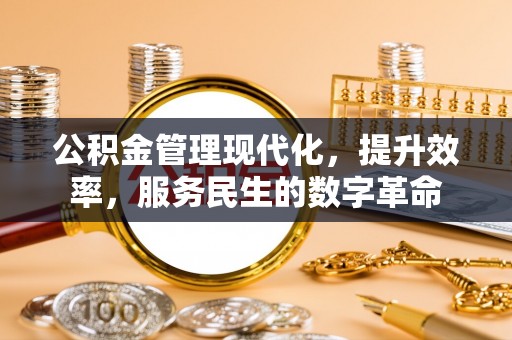 淄川公积金管理现代化，提升效率，服务民生的数字革命